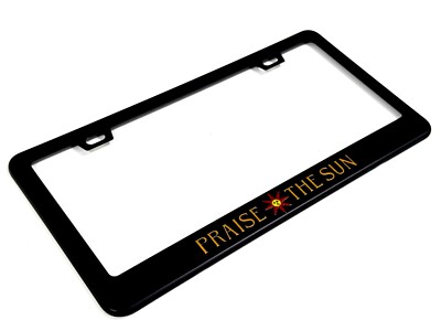 PRAISE THE SUN LICENSE PLATE | BLACK METAL | DARK SOULS | GAMING