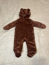 Carters just one you Size 3M Hooded bear Zip up Pajama. New without tags