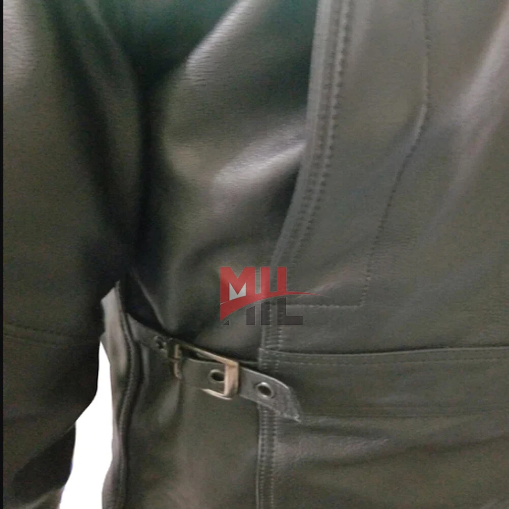 Handmade Men's Black Genuine Leather Jacket, Slim Fit Biker Fashion Jacket image 2