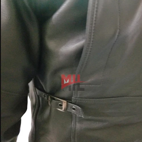 Handmade Men's Black Genuine Leather Jacket, Slim Fit Biker Fashion Jacket image 2