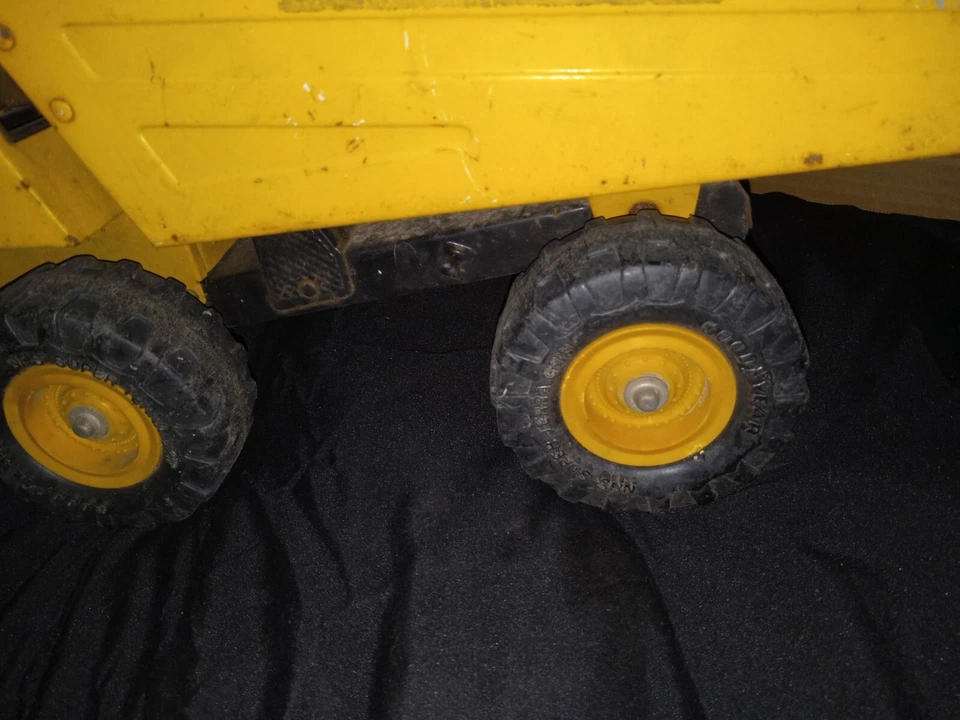 Caminhão basculante de metal vintage 1985 REMCO CAT Caterpillar 785 brinquedo 7"" - Imagem 4 de 4