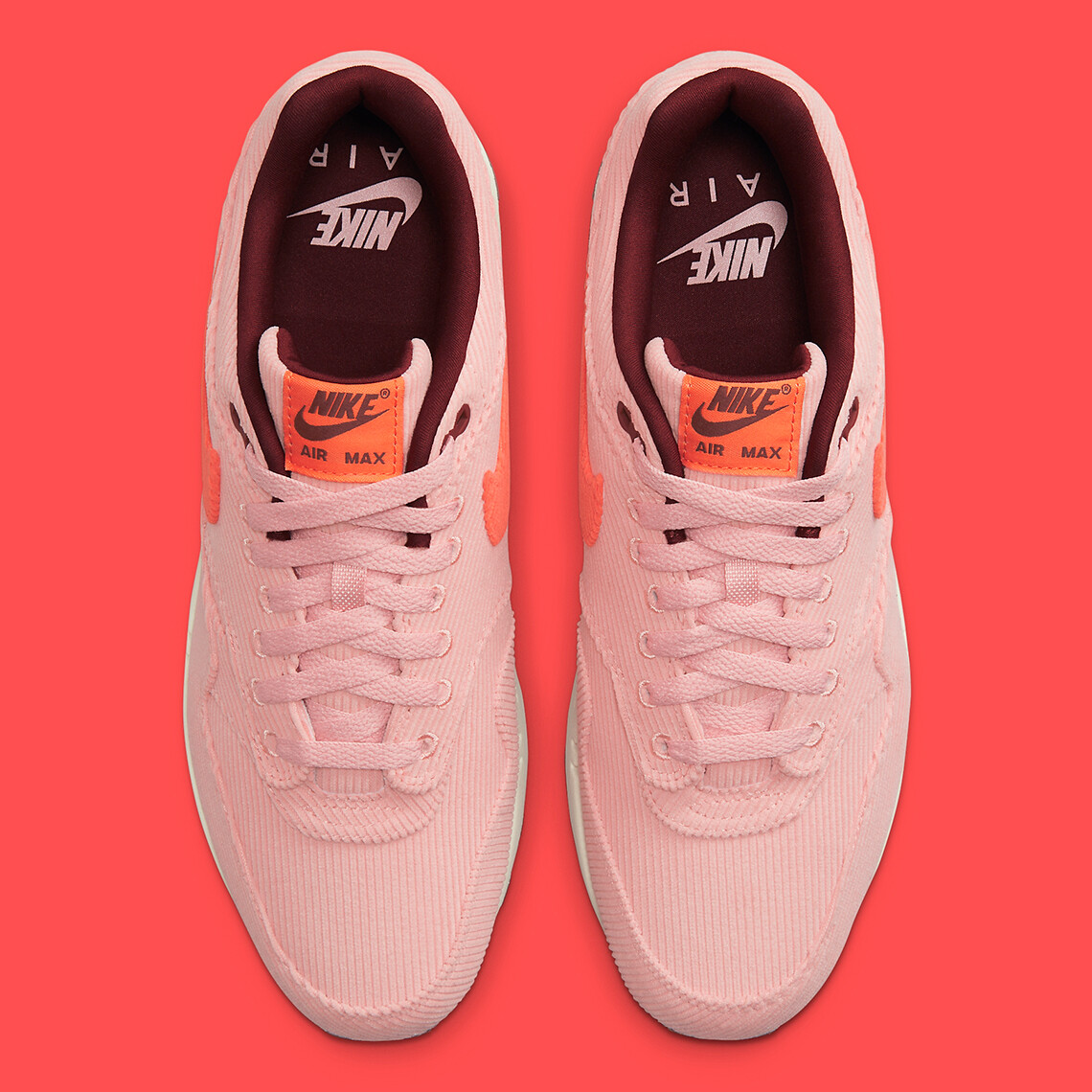 Nike Air Max 1 PRM Corduroy Coral Stardust Pink FB8915-600 sz 7