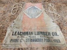 Weyerhaeuser Bib Nail Apron Leachman Lumber Company of Strawberry Point, Iowa