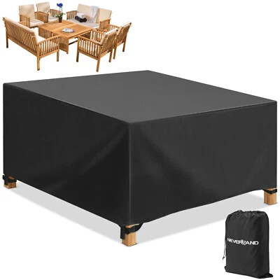 NEVERLAND 90x90x90cm Heavy Duty Waterproof Garden Patio Furniture Cover For Rattan Table