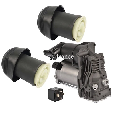VÉRITABLE QUALITÉ 2x suspension pneumatique + compresseur pour BMW X5 E70 X6 E71 F72 37206859714