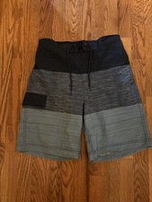 Men's George Blue Stripe Quick Dry Board/Swim Trunks/Shorts Sz S 28-30 Lined V