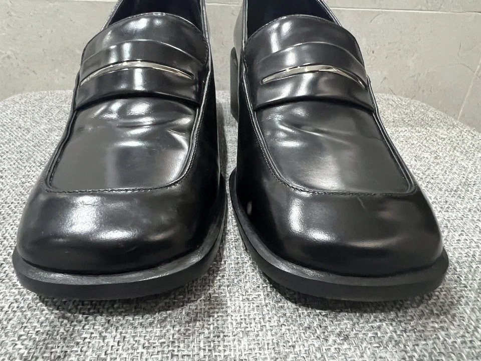 Zapatos mocasines de cuero negros Gucci 100 % auténticos talla 36,5 excelente estado vintage Foto 2 de 4