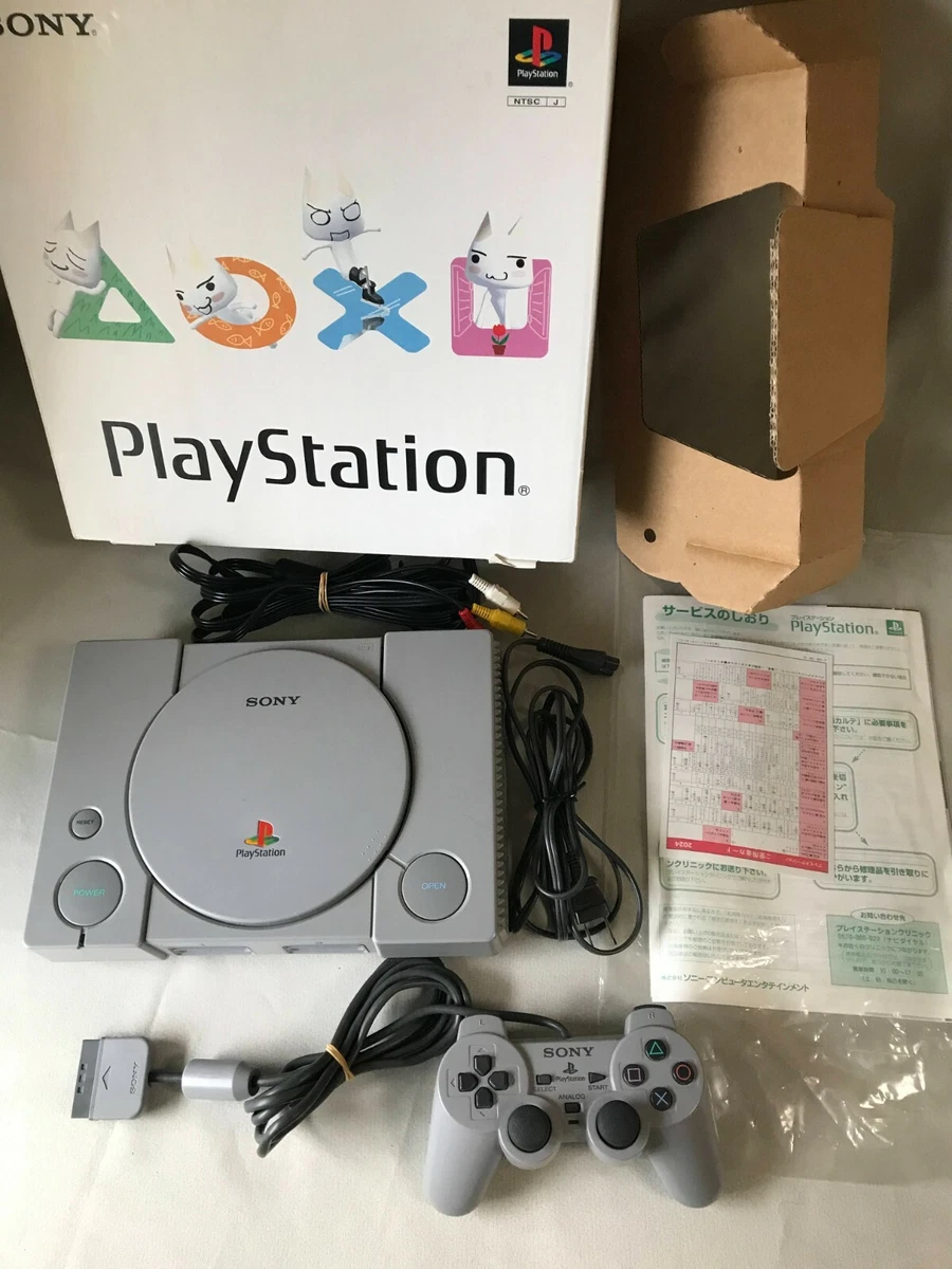 Playstation 1 Console with Cables Games Controller SCPH-9000 SONY PS1 PS  NTSC-J