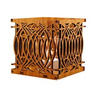 Frank Lloyd Wright Blossom Design Hardwood Votive, New, Free Shipping on sale Frank Lloyd Wright Blossom Design Hardwood Votive, New, Free Shipping on sale