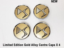 Set 4 tappi centrali cerchi in lega oro originali Citroen DS4 DS3 DS5