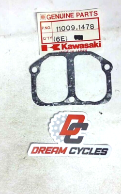 GENUINE Kawasaki Resonator Gasket OEM 11009-1478 KX125 85-86 LH