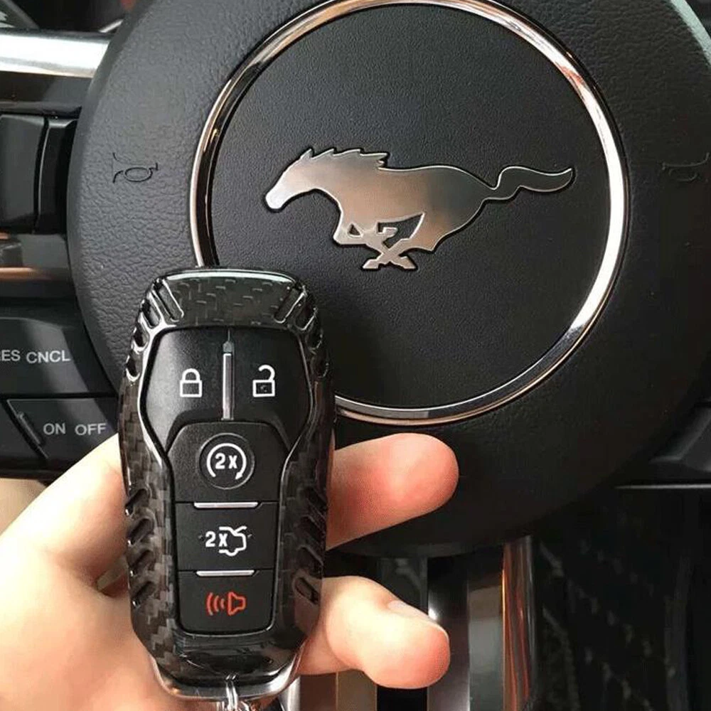For Ford Mustang 2015 2017 4 5 button Smart Key Fob Case Cover