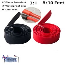 Heat Shrink Tubing 3:1 Wire Insulation Black Red Cable Sleeve Wrap Marine Grade