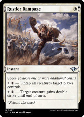 x1 Rustler Rampage OTJ MTG 27 UNCOMMON M/NM 1x