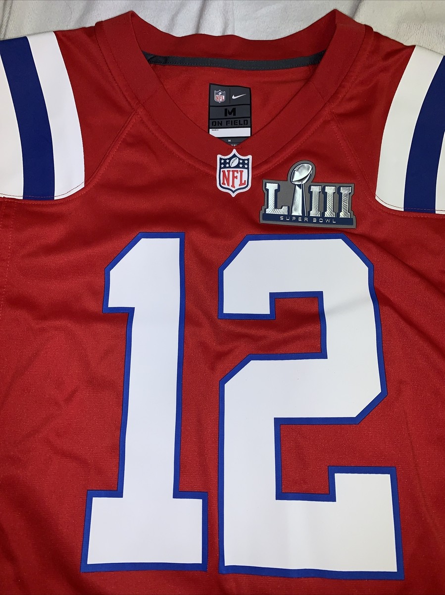 New Tom Brady Med Mens New England Patriots Red Super Bowl New Tom Brady Med Mens New England Patriots Red Super Bowl