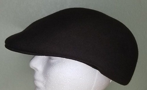 UBI Flat Cap - Solid Brown Mens Soft Vintage Hat - Size XL