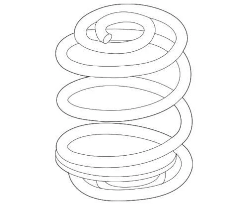 Genuine GM 2005-2010 Chevrolet Pontiac Cobalt G5 Base Rear Coil Spring 22705489 - Image 3 of 4