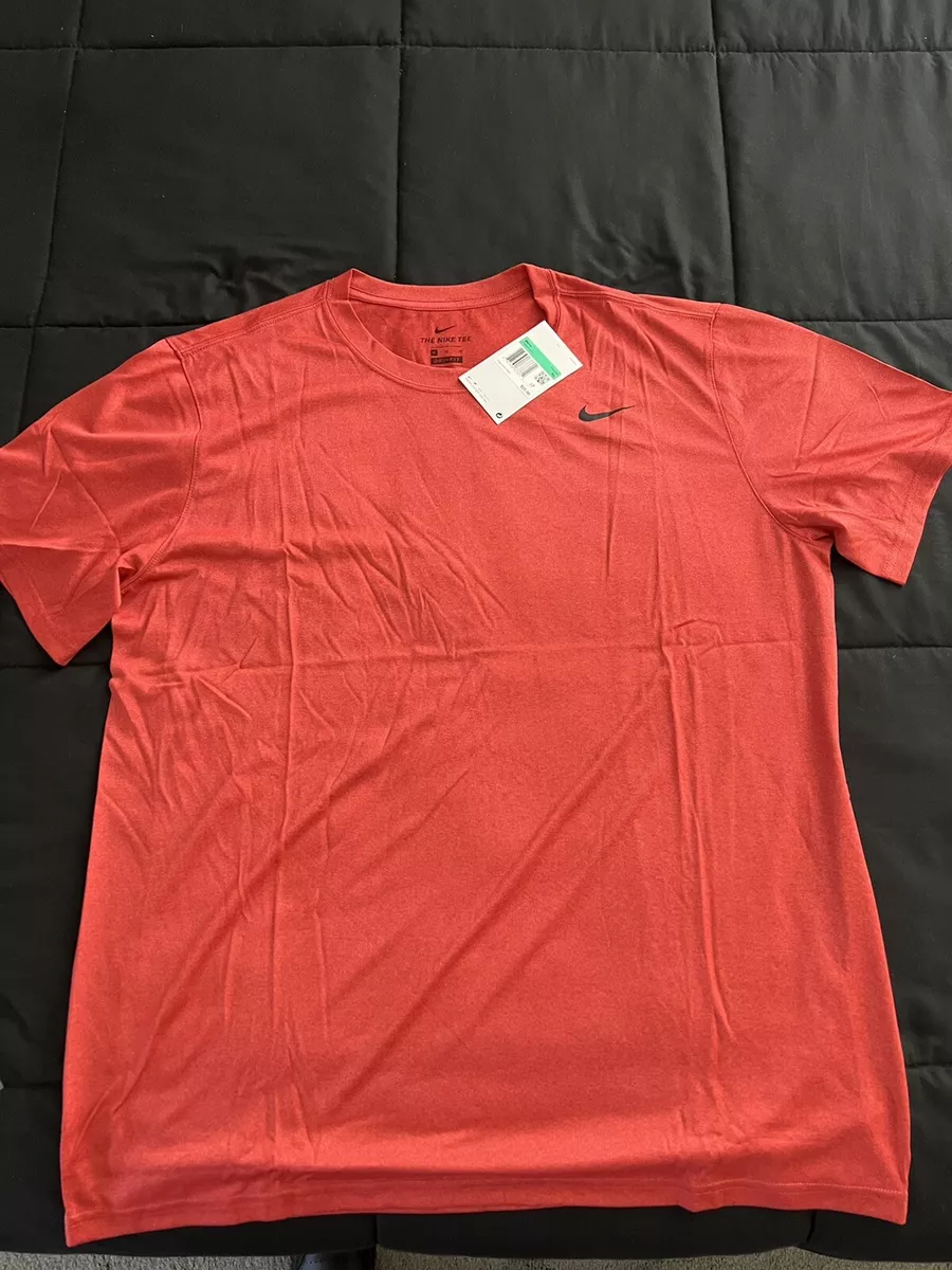 Lime green and store red nike shirt