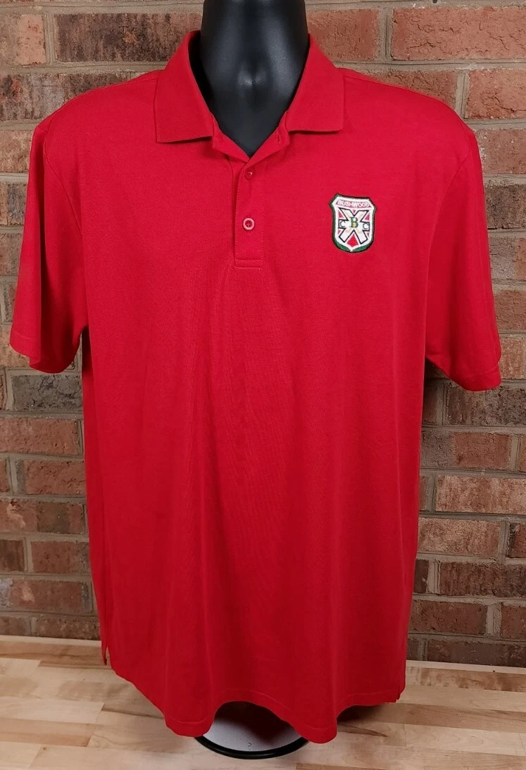 Caddyshack Bushwood Country Club Embroidered Polo Shirt Red Mens Large