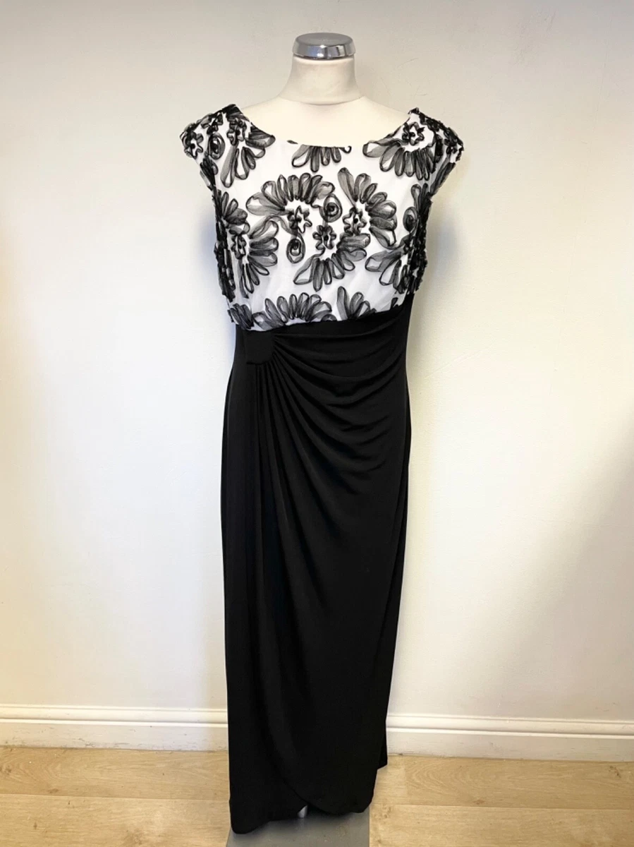 Black and white hotsell dress size 18
