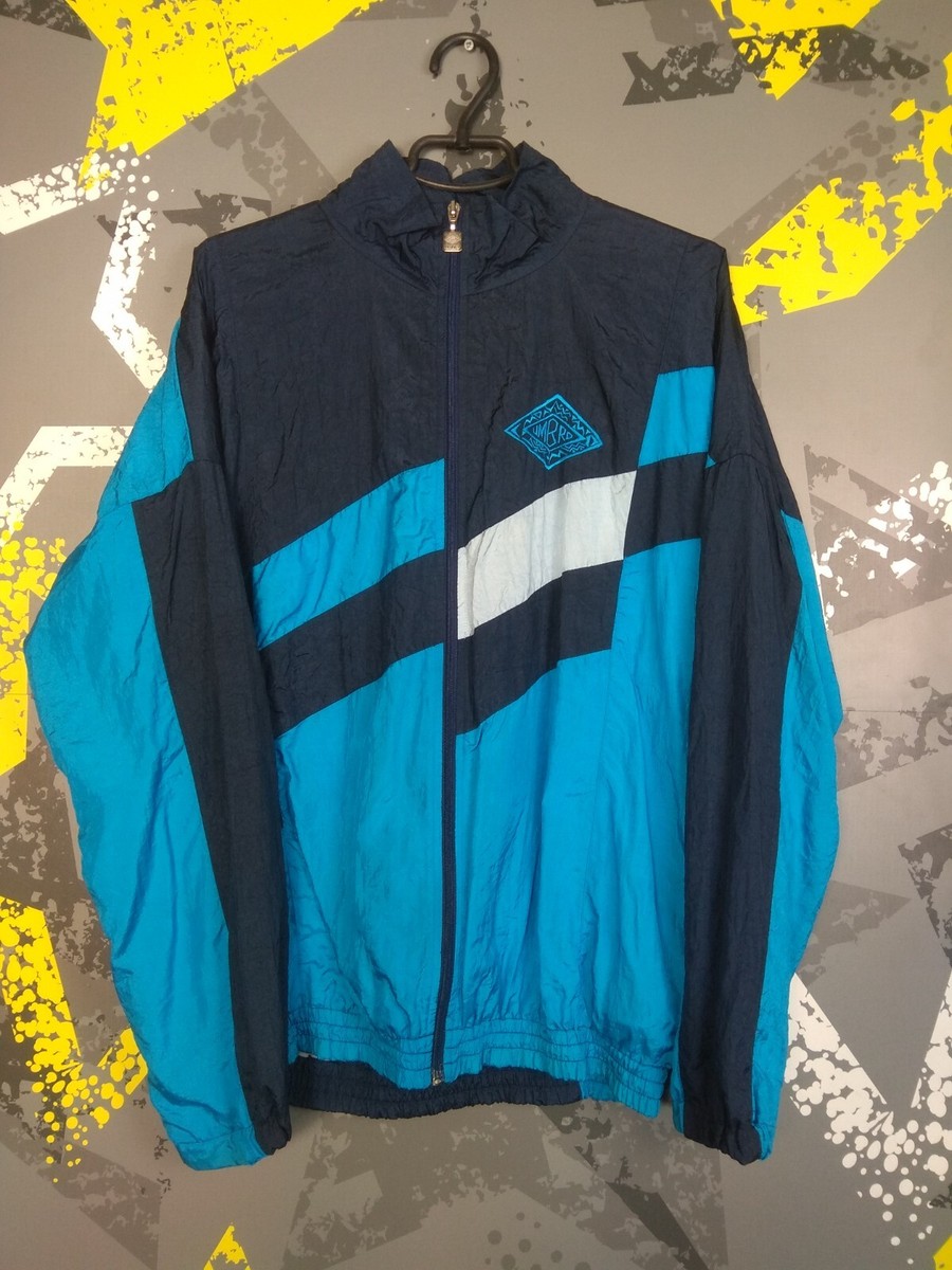 Umbro Rare Vintage Jacket With Zipped Multicolor Nylon Hong Kong