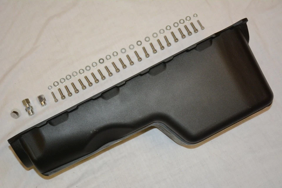 65-90 Big Block 雪佛兰黑色鳍头铝油盘 396 402 427 454 BBC 第 4 代 — 第 4/4 张图片