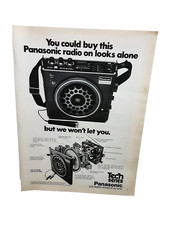1974 Panasonic Radio Tech Series Original Vintage Print Ad