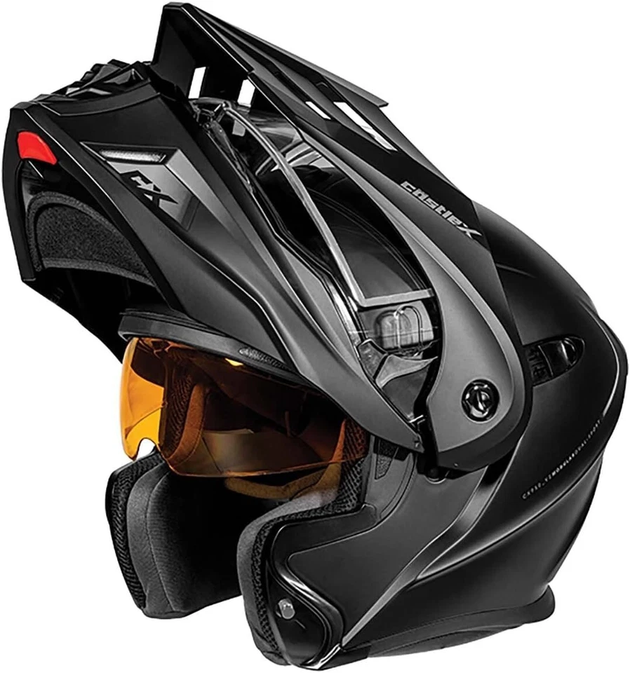 Casco Castle X moto de nieve para hombre CX950 V2 negro mate liso 2XL, 45-12089 Foto 2 de 4