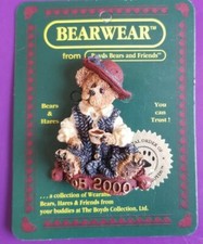 Boyds Bears  Friends Bearwear 1 Bears  Hare Pin FOB 2000 Collection Wearable