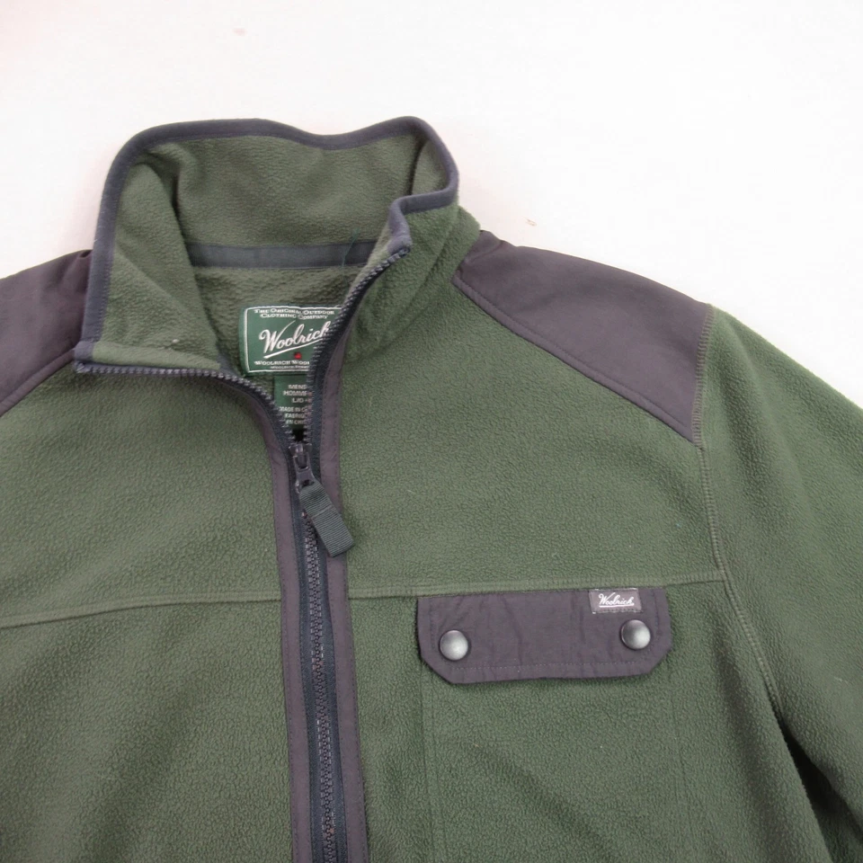 Woolrich Jacket Mens Large Full Zip Long Sleeve Outdoor Lightweight Fleece - Image 2 of 4