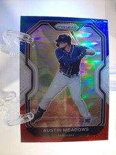2021 Panini Prizm Red/White/Blue Baseball Card  #38 Austin Meadows  (921)