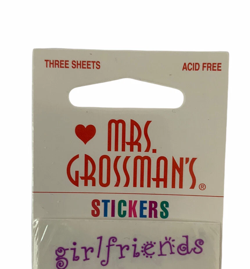 Pegatinas vintage de la señora Grossman’s nuevas selladas 3 hojas Bitsy Babble Words ENVÍO GRATUITO Foto 3 de 4