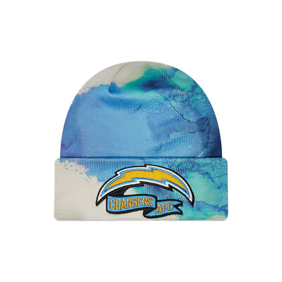 New Era Los Angeles Chargers NFL SL Ink Dye Cuff Knit Skull Cap Powder Blue OSFM
