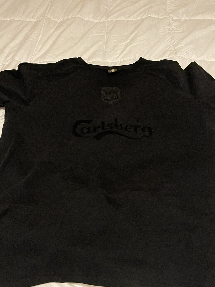 Liverpool FC Carlsberg Black Casual Jersey Men's XL Official