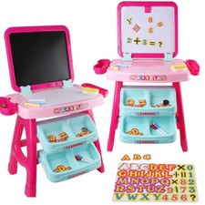 Double-Sided Writing Drawing Dry Erase Board  Chalkboard For Kid Christmas Gift