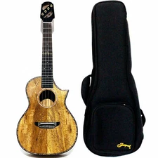 High quality 26'' tenor cutaway all solid mango wood ukulele with Gig Bag