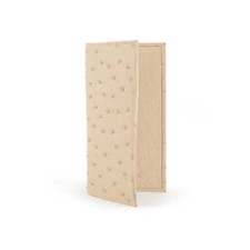 Ferrini Full Quill Ostrich Checkbook Cover Winter White