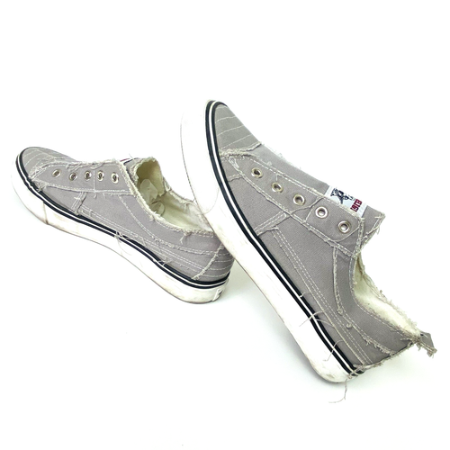 True Religion Brodhi Men's Distressed Canvas Laceless Slip On Sneakers Shoes 8.5 - Picture 4 of 12