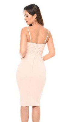 pink ax paris dress AX Paris NWT Pink Lace Crochet Overlay Sheath Dress with Scuba Back