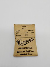 NOS Comsco Mainspring 11000 for Hamilton 18 Size Factory No. 14