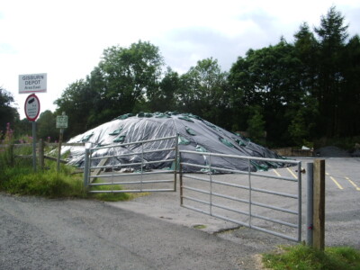 Foto 6x4 Gisburn Depot Lancashire County Council 's Salzversorgung für c2007