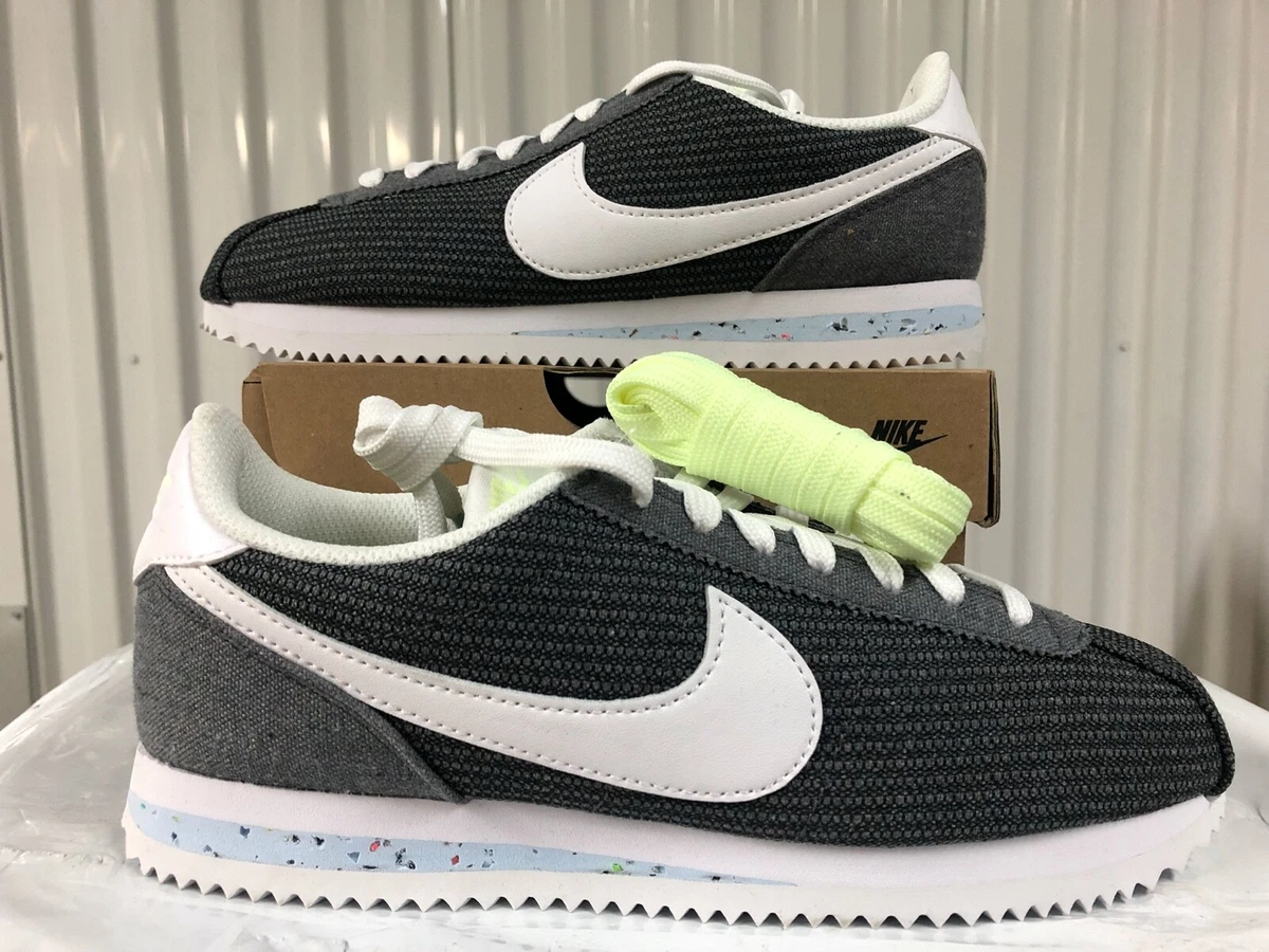 Nike Cortez PRM RECYCLED CANVAS PACK Grey Barely Volt Mens 6 CQ6663 001 Wmns7.5