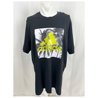 Adidas Men's Multi Sport Shirt T-Shirt Aeroready Size XL Black Graphic Tree  Logo