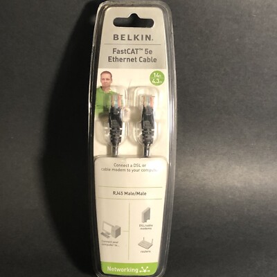 BELKIN FastCat 5e  Ethernet Patch Network Cable 7ft/2.1m NEW