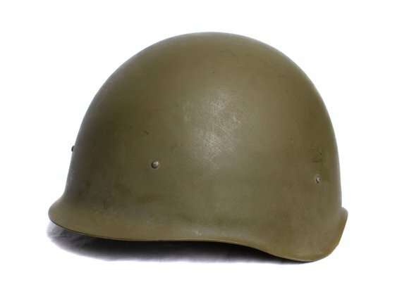Original Soviet Soldier Helmet SSH40 Steel Unissued Stamped