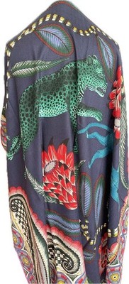 Orig. HERMES 140 Kaschmir Seide  ''The Savana Dance'' 2017 CW 05 Marine NEU  Box