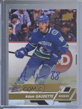 2018-19 Upper Deck Overtime Rookies Gold Foil Auto Adam Gaudette #55 Auto 7b5