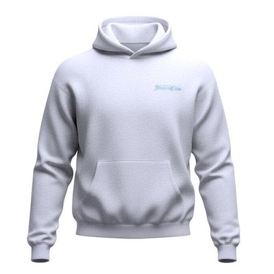 Sporty & Rich Rizzoli Hoodie In Heather Grey/Dolphin Size Large