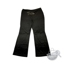 Juicy Couture Lounge Pants Women  s XXL Black Rhinestone Logo New 