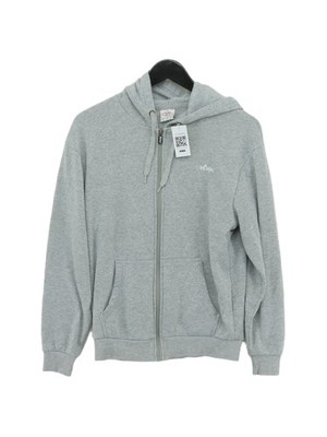 Lee Cooper Women's Hoodie S Grey 100% Polyester Full Zip